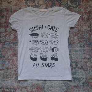 Sushi Cats All Stars Pink T-Shirt